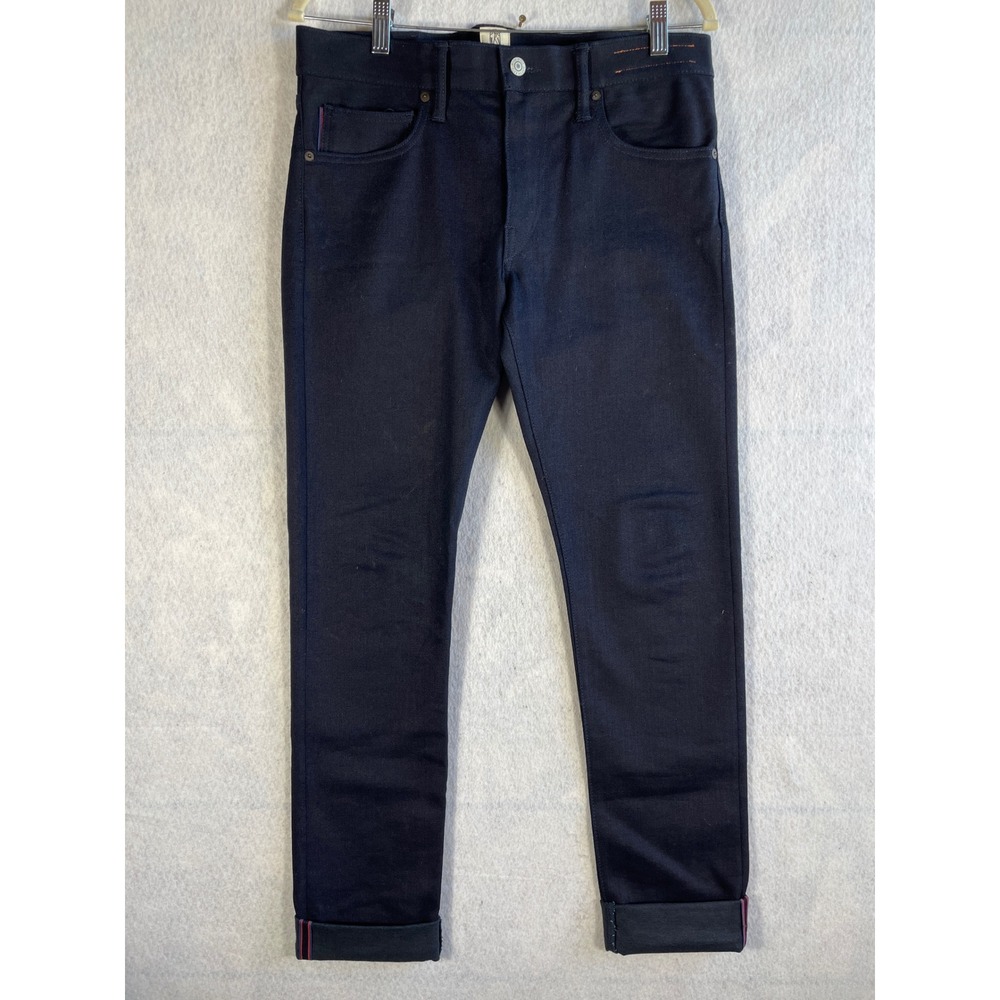 Hiroshi Kato Pen Slim Raw Dark Indigo Japanese Selvedge Denim Mens 31 USA Made